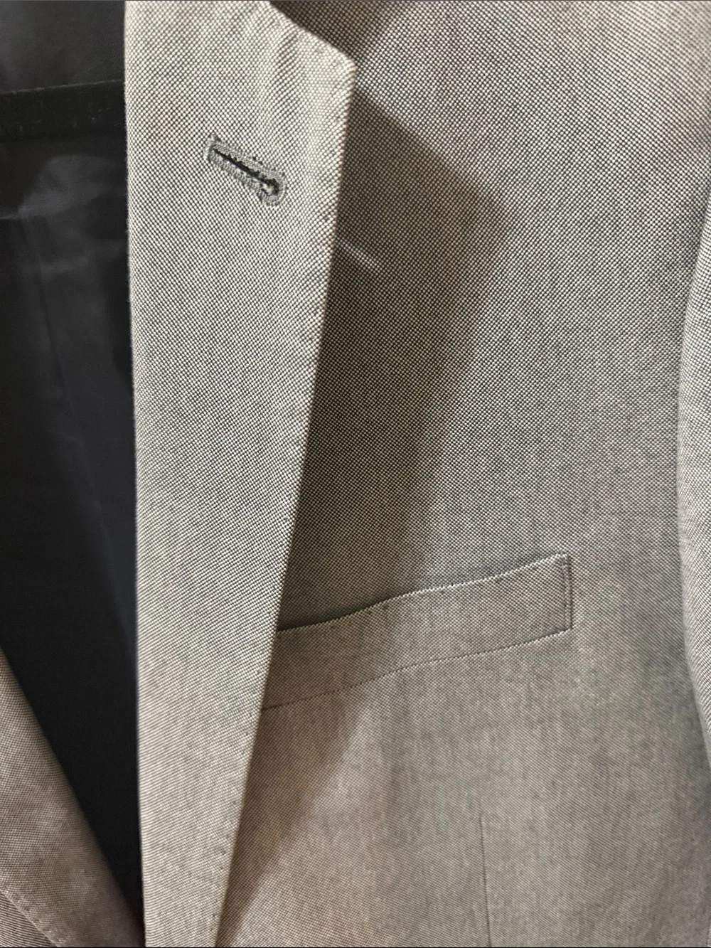 Men’s J. Crew Heather Gray Two-Button Sport Coat Size 40L